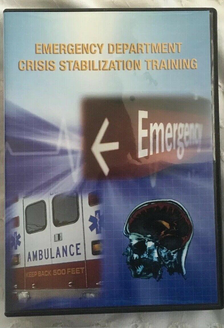 Emergency Department Crisis Stabilization Training Dvd  And Cd Rom S.c. D M H