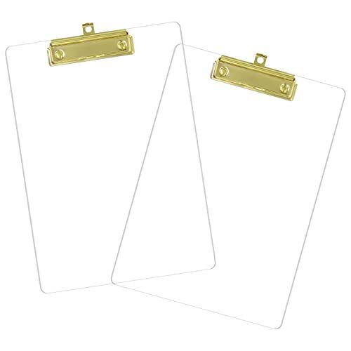 Acrylic Clipboards Cute Clear Clipboard With Gold Strong Clip Hidden Hanging Hol